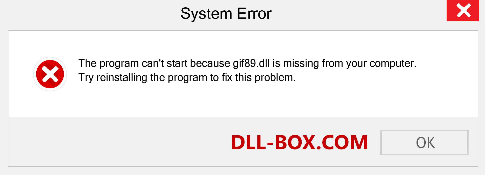  gif89.dll file is missing?. Download for Windows 7, 8, 10 - Fix  gif89 dll Missing Error on Windows, photos, images